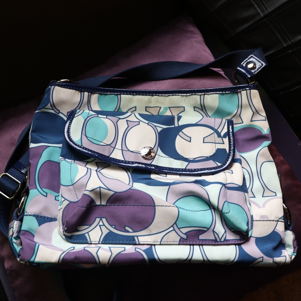 Coach with pastel C's with Navy trim (last…